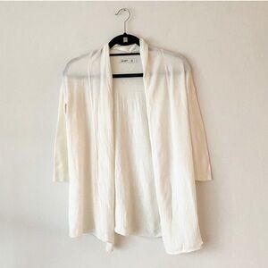 Old Navy cardigan, 3/4 sleeves, closure-less, cream, size XS